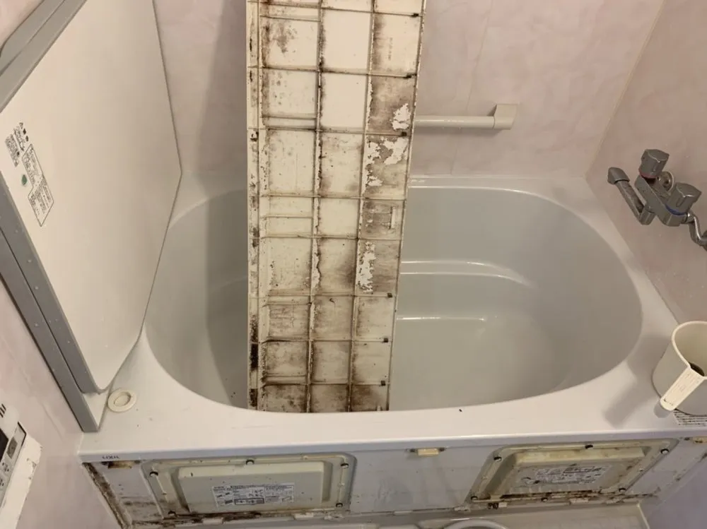 浴室エプロン洗浄(洗浄前)